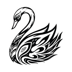 Obraz premium Peacock Bird Silhouette vector illustration