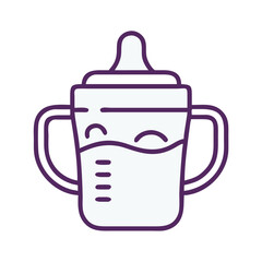 Obraz premium Training Cup Representing Toddler Hydration and Early Childhood Development