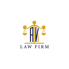  Modern Law Firm Logo with Scales of Justice