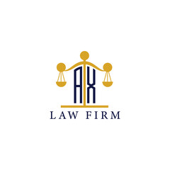  Modern Law Firm Logo with Scales of Justice
