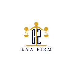 Modern Law Firm Logo with Scales of Justice
