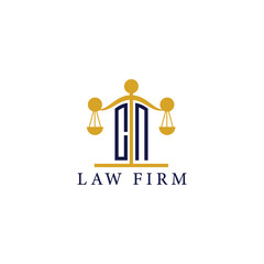  Modern Law Firm Logo with Scales of Justice