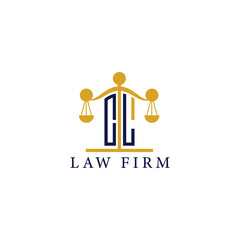 Modern Law Firm Logo with Scales of Justice