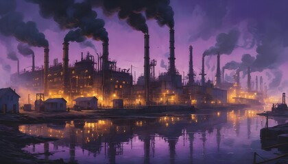 Naklejka premium Industrial Twilight