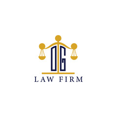 Modern Law Firm Logo with Scales of Justice