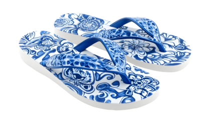 Blue Flip Flops - Stylish Beach Footwear for Summer Casual Comfort and Relaxation