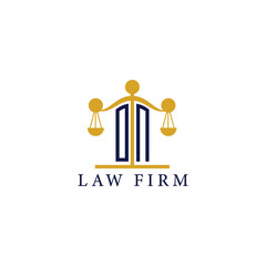  Modern Law Firm Logo with Scales of Justice