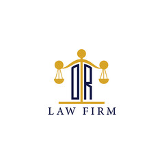  Modern Law Firm Logo with Scales of Justice