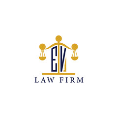  Modern Law Firm Logo with Scales of Justice