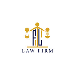  Modern Law Firm Logo with Scales of Justice