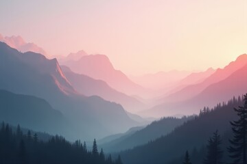Obraz premium Soft gradient colors in nature landscape background , earthy, landscape