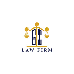  Modern Law Firm Logo with Scales of Justice