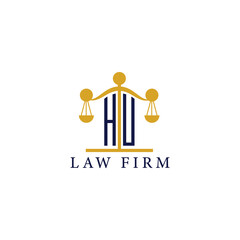  Modern Law Firm Logo with Scales of Justice
