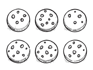 Cheese Balls set line art
