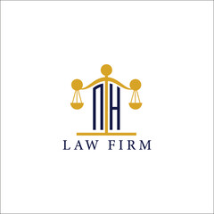  Modern Law Firm Logo with Scales of Justice