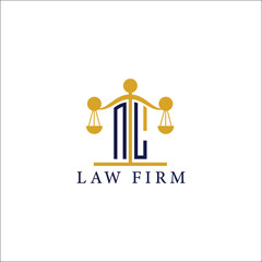  Modern Law Firm Logo with Scales of Justice