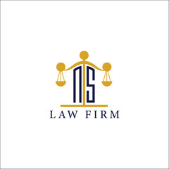  Modern Law Firm Logo with Scales of Justice