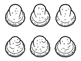 Churro Bites set line art
