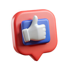 Like and unlike hand signs with a thumb up icon represent a social media concept for positive and negative feedback