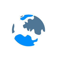 vector illustration of a globe