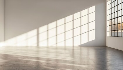 Empty room, sunlit