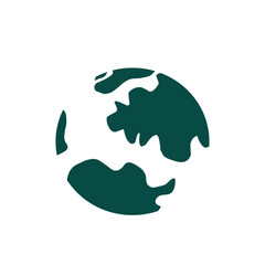 vector illustration of a globe