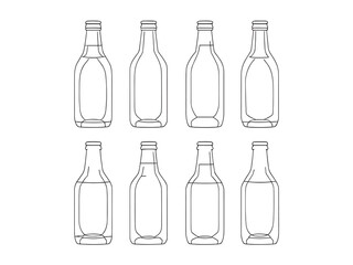 Kombucha set line art