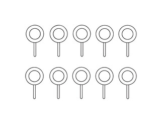 Lollipop set line art