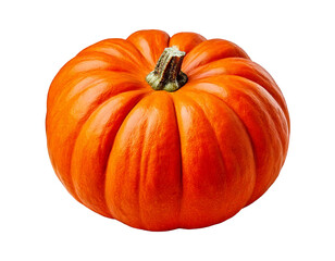 Vegetable pumpkin on transparent background , Generative Ai