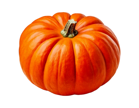 Vegetable pumpkin on transparent background , Generative Ai