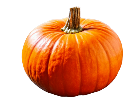 Vegetable pumpkin on transparent background , Generative Ai