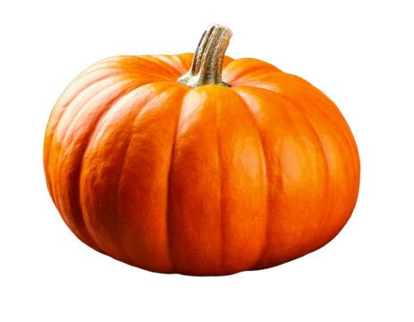 Vegetable pumpkin on transparent background , Generative Ai