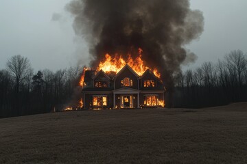 House engulfed in flames (4)