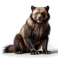 Obraz premium Wolverine Sitting, Studio Shot