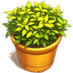 Potted Plant Illustration