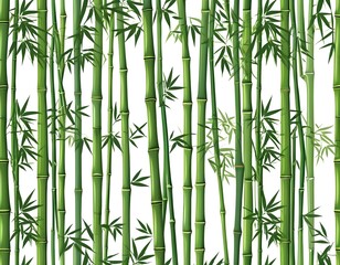 Seamless Bamboo Forest Pattern