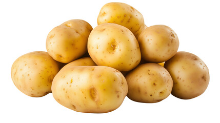 Fresh Potatoes on Transparent Background - High-Quality Isolated Image for Versatile Design Projects