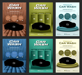 Car Wash Flyer Template for Auto Detailing Services Vehicle Cleaning and Maintenance Promotions Editable Design Ideal for Car Spa Offers Mobile Wash and Automotive Care Advertising Campaigns.