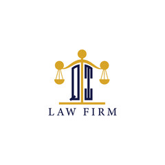  Modern Law Firm Logo with Scales of Justice