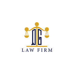  Modern Law Firm Logo with Scales of Justice