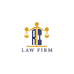  Modern Law Firm Logo with Scales of Justice