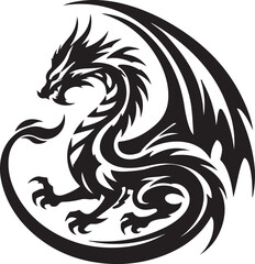 a blue dragon vector