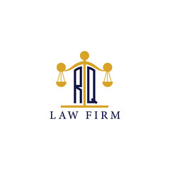  Modern Law Firm Logo with Scales of Justice