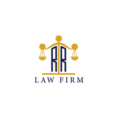  Modern Law Firm Logo with Scales of Justice