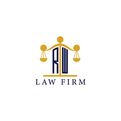  Modern Law Firm Logo with Scales of Justice