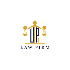  Modern Law Firm Logo with Scales of Justice