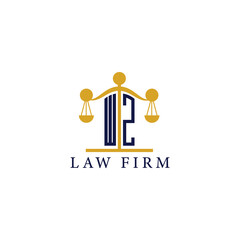  Modern Law Firm Logo with Scales of Justice