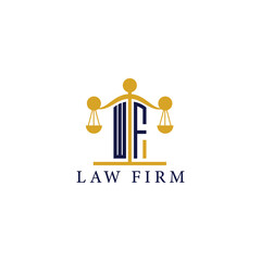  Modern Law Firm Logo with Scales of Justice