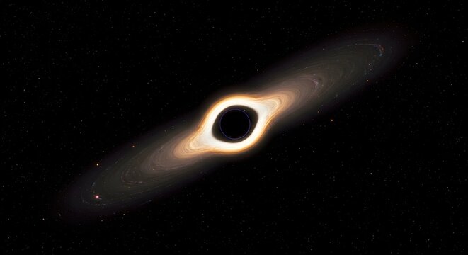 Supermassive Black Hole in the Heart of a Galaxy