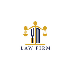  Modern Law Firm Logo with Scales of Justice